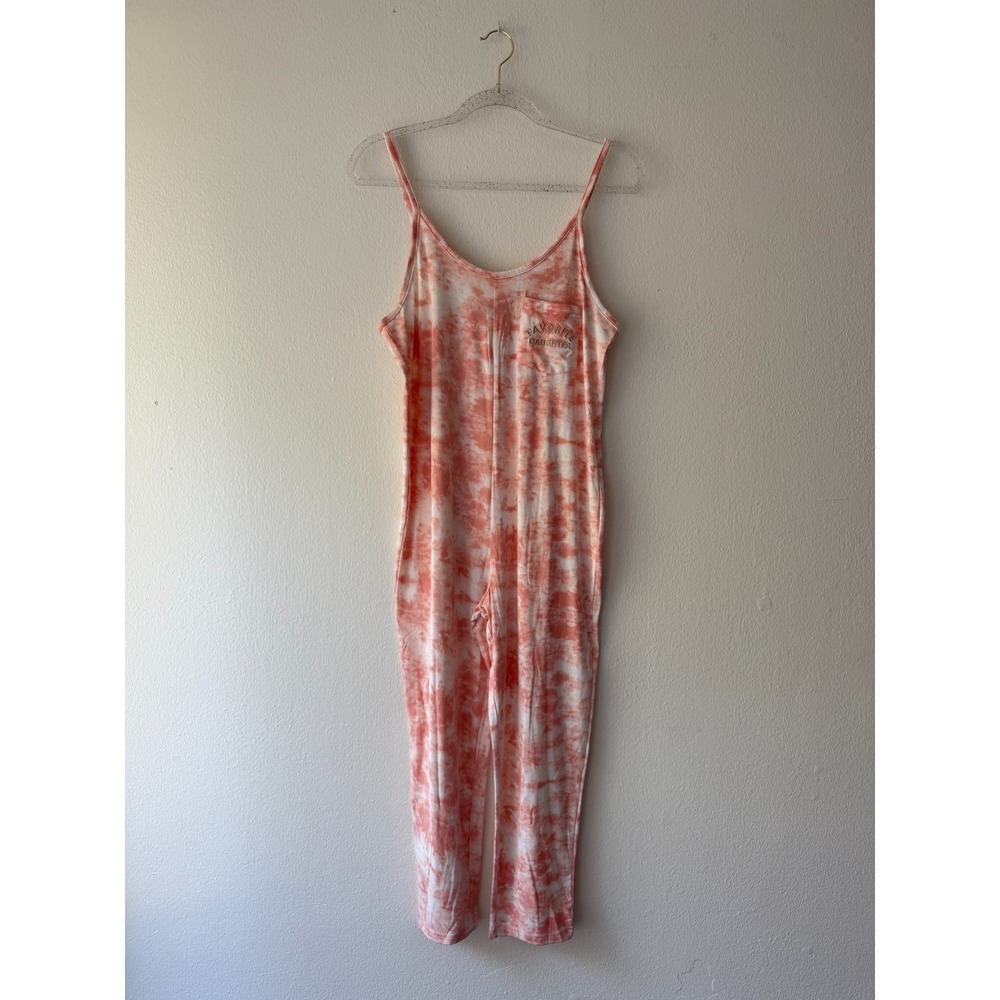 Los Angeles Trading Co Sz M/L Favorite Daughter Tie Dye Lounge Jumpsuit Teen Fit